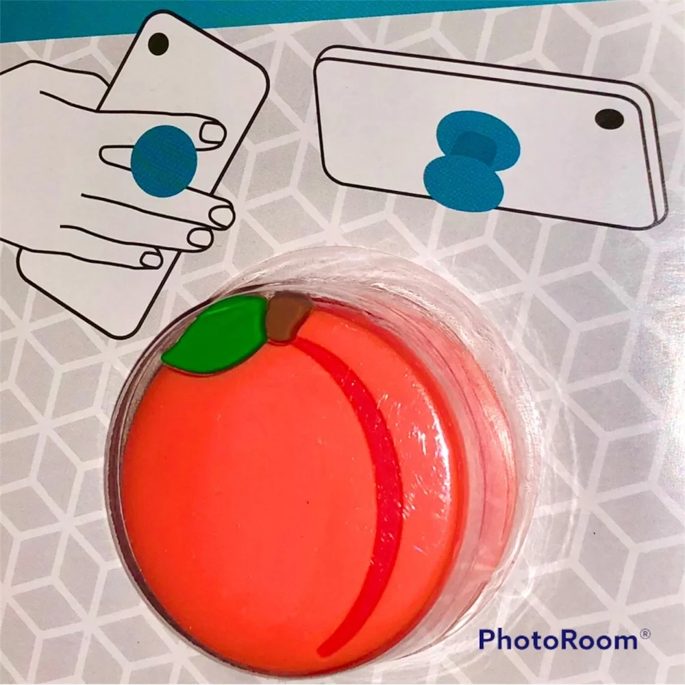 🍑 KAWAII PEACH PHONE GRIP & STAND 🍑